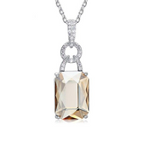 Eve's Silver Gem Necklace