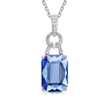 Eve's Silver Gem Necklace