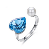 Eve's Pearl Heart Ring