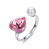 Eve's Pearl Heart Ring