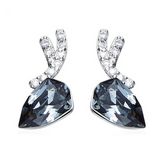 Eve's Silver Antler Earrings