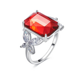 Eve's Silver Butterfly Bague Anillos Mujer Ring