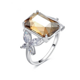 Eve's Silver Butterfly Bague Anillos Mujer Ring