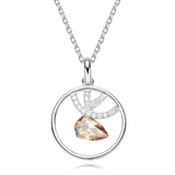Eve's Silver Antler Necklace