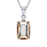 Eve's Silver Gem Necklace