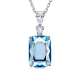 Eve's Silver Gem Necklace