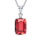 Eve's Silver Gem Necklace