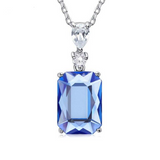 Eve's Silver Gem Necklace