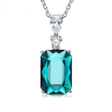 Eve's Silver Gem Necklace
