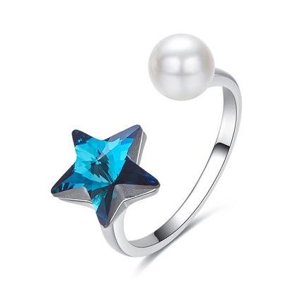 Eve's Pearl Star Ring
