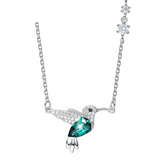 Eve's Hummingbird Silver Necklace