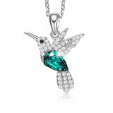 Eve's Hummingbird Silver Necklace