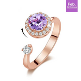Eve's Birthstone Rose Gold Ring