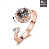 Eve's Birthstone Rose Gold Ring