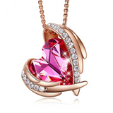 Eve's Rose Gold Angel Necklace
