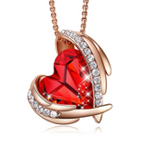 Eve's Rose Gold Angel Necklace