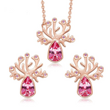 Eve's Antlers Jewelry Set (Earrings and Necklace)