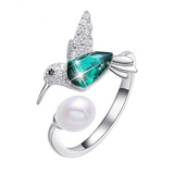 Eve's Hummingbird Silver Ring