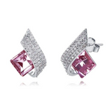 Eve's Silver Square Earrings